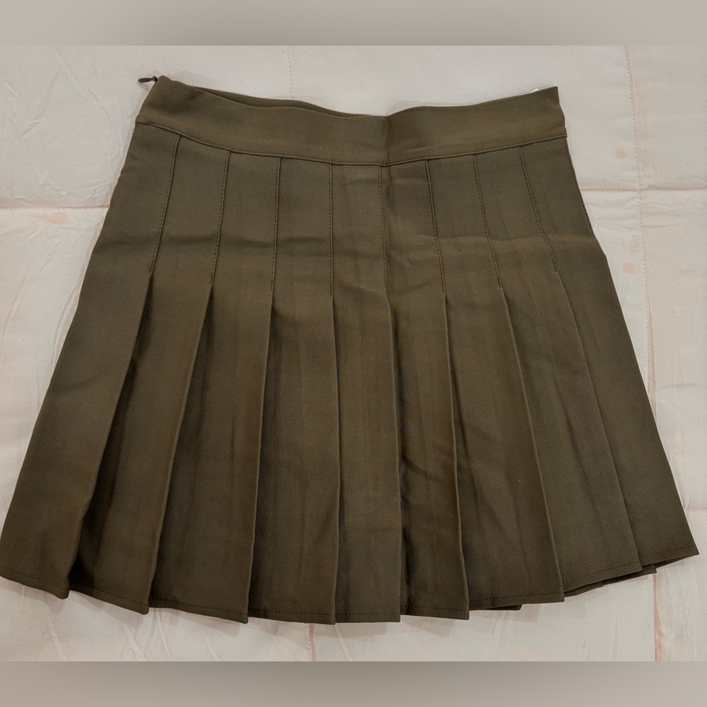 Brown pleated skort NWOT